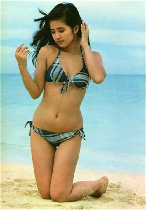 風吹ジュンエロ画像、グラビア画像、昔、水着、おっぱいエロ