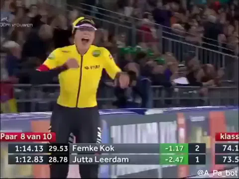 ユッタ・リールダムの長野ワールドカップ放送事故 黄色ユニフォームのジッパー下がり谷間露出