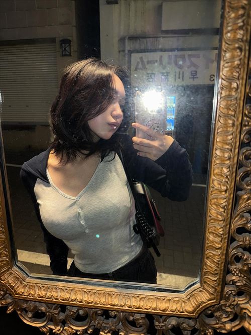 川道さら 自撮りでGカップ巨乳の谷間がエロい