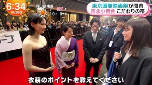 のん レッドカーペット谷間全開 エロドレス胸揺れ 第38回TIFFオープニング