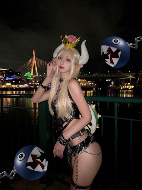 USJハロウィン炎上 えちえちクッパ姫の露出衣装