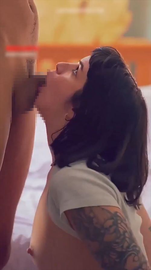 ガチでイッてる顔が丸わかりの過激フェラシーン