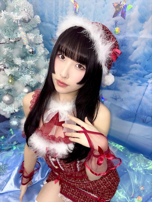 森嶋あんり エロ メイドコスプレ 谷間見せ