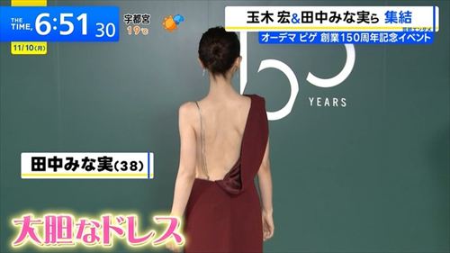 田中みな実 ノーブラ胸元 ハウスオブワンダーズ展 横乳