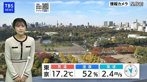 與猶茉穂 透け乳首輪郭 デカすぎおっぱい TBSお天気 スポブラ