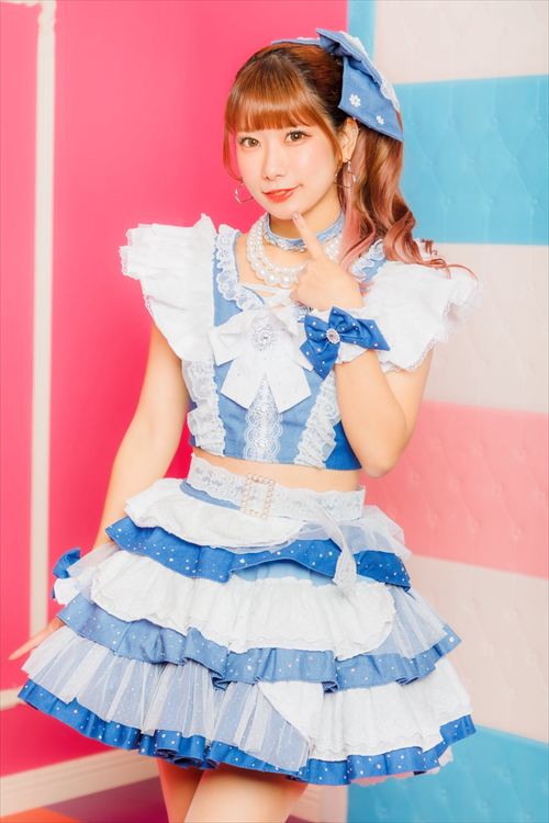 LOVE IZ DOLL エロ デニム風フリルスカート 可愛いのにエロいアイドル衣装