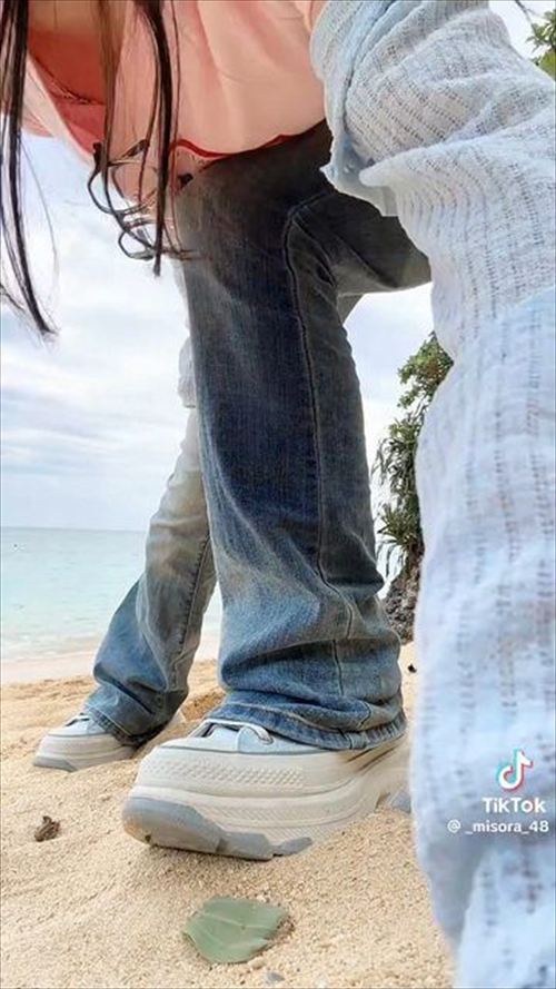 NMB48 美空 水着 おっぱい谷間エロ画像