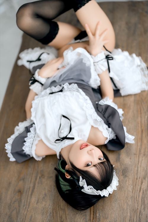 かれしちゃん コスプレ画像 セクシーなメイド服