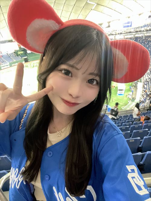 杉井みぃ #よーよーよー アイドル 野球観戦 笑顔 2025