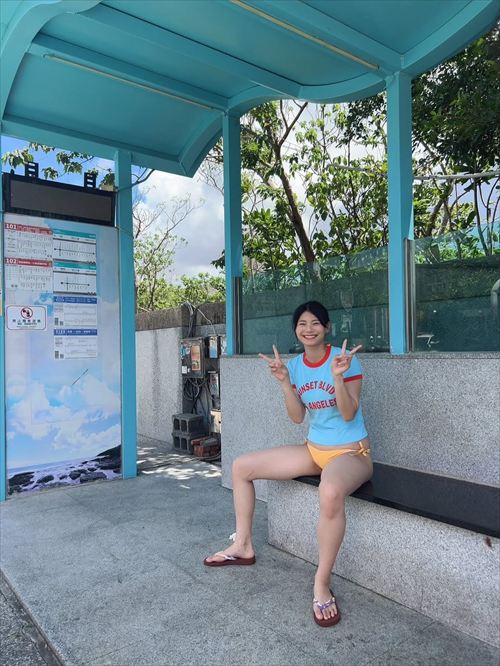 ときちゃん 写真集 台湾の海辺でヌードのクローズアップ