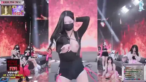 パンダライブエロヌード乳首おっぱい韓国番組Koreanpandalive