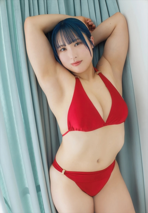 野村優エロおっぱいグラビア水着パワーリフティング日本記録保持者ヤンマガ