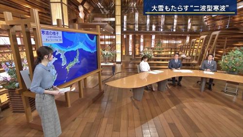 細川栞アナエロ透けおっぱいニット