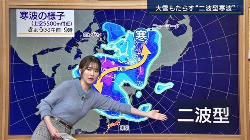 細川栞アナエロ透けおっぱいニット