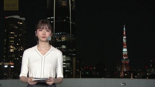 細川栞アナエロ透けおっぱいニット