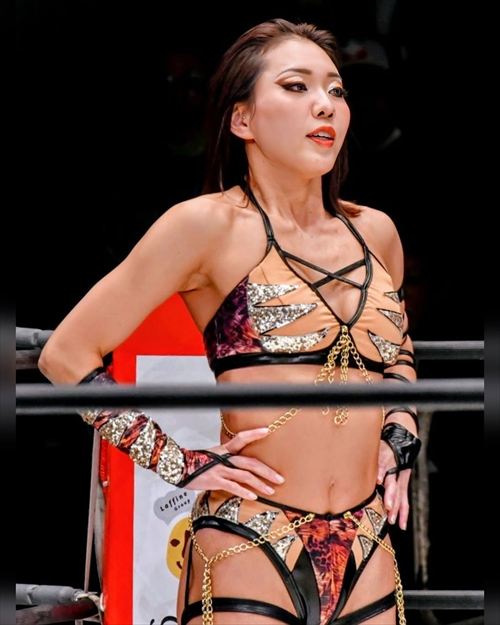 山中絵里奈エロ女子プロレスラー股間おっぱい