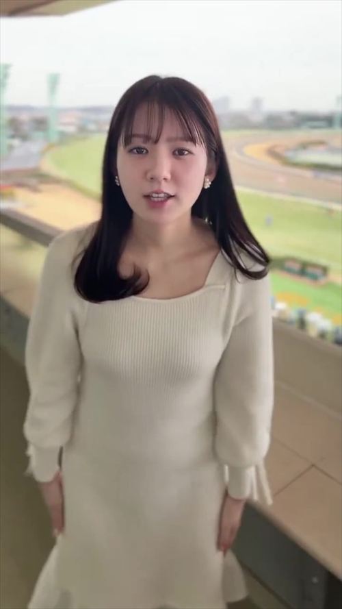冨田有紀エロおっぱいアナウンサーウイニング競馬ポロリ