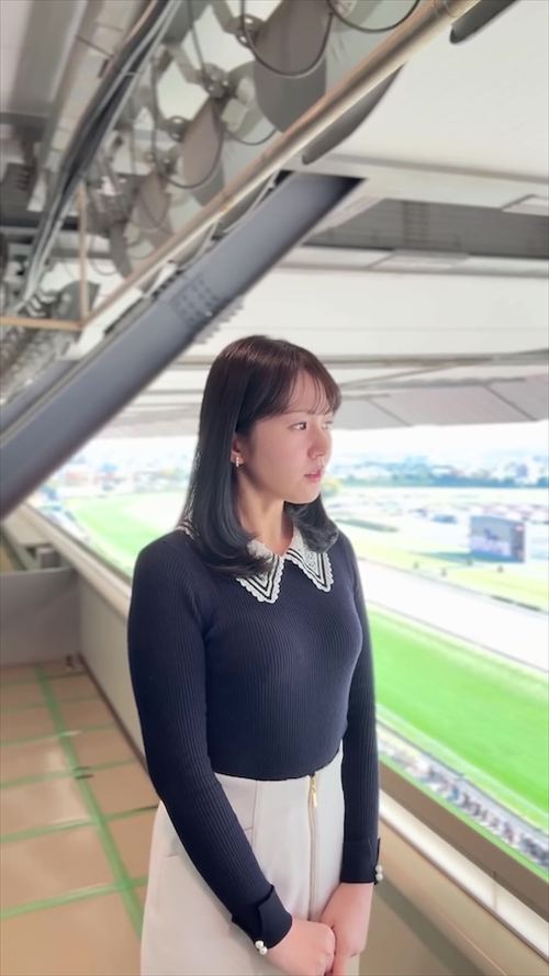 冨田有紀エロおっぱいアナウンサーウイニング競馬ポロリ