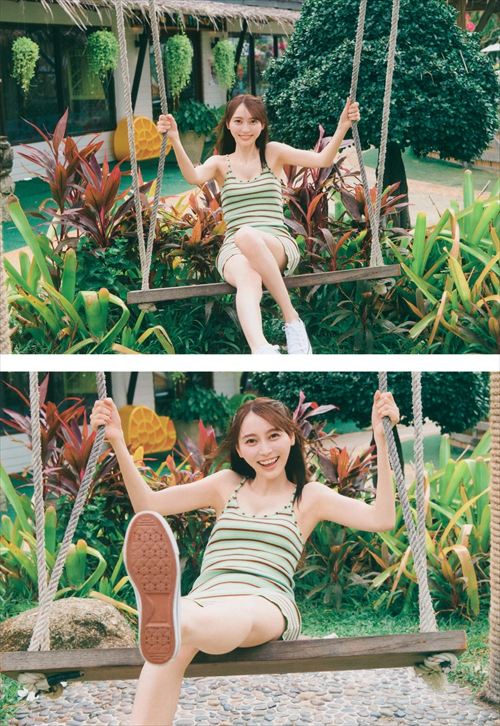 弓木奈於 セミヌード エロ 乃木坂46 パンチラ 水着 グラビア